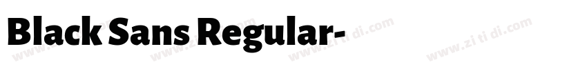Black Sans Regular字体转换 Black Sans Regular字体转换